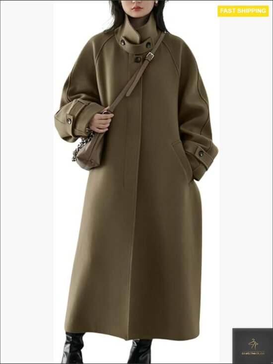 Jackets & Blazers - Wool Pea Coat Long Sleeve Overcoat Business Work Office Classic Winter Coat